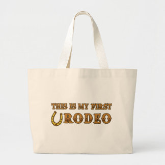 Dieses ist mein erstes Rodeo Jumbo Stoffbeutel