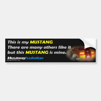 Dieses ist mein Mustang! Autoaufkleber