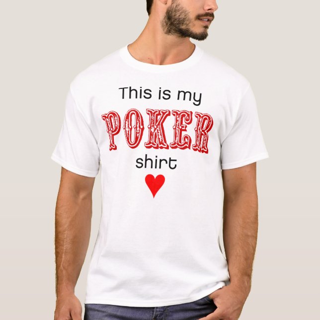 Dieses ist mein Poker-Shirt (Herz) T-Shirt (Vorderseite)