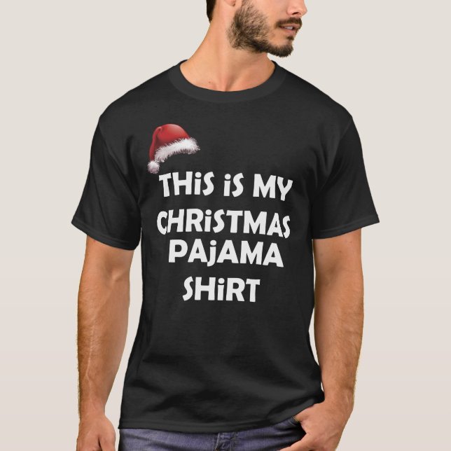 Dieses ist mein Weihnachtspyjama-Shirt-Lustiges T-Shirt (Vorderseite)