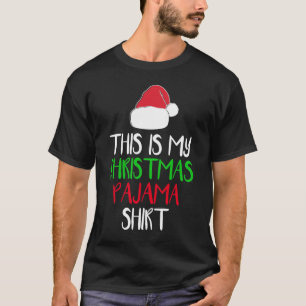 Dieses ist mein Weihnachtspyjama-Shirt-lustiges T-Shirt