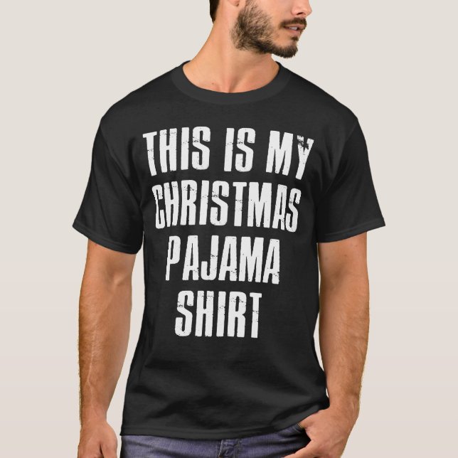 Dieses ist mein Weihnachtspyjama-Shirt-lustiges T-Shirt (Vorderseite)