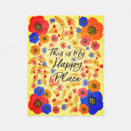 Dieses ist meine glückliche Platz-Sangria Fleecedecke