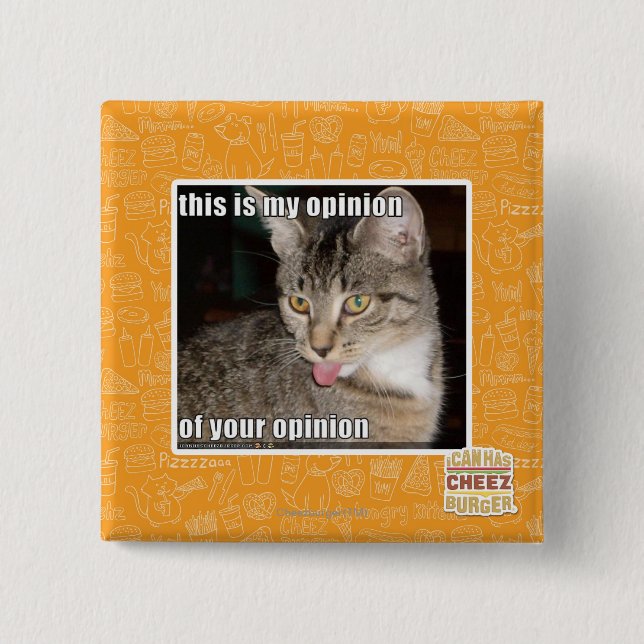 dieses ist meine Meinung Button (Vorderseite)