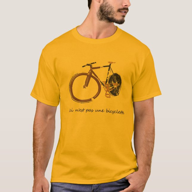 Dieses ist nicht ein Fahrrad T-Shirt (Vorderseite)