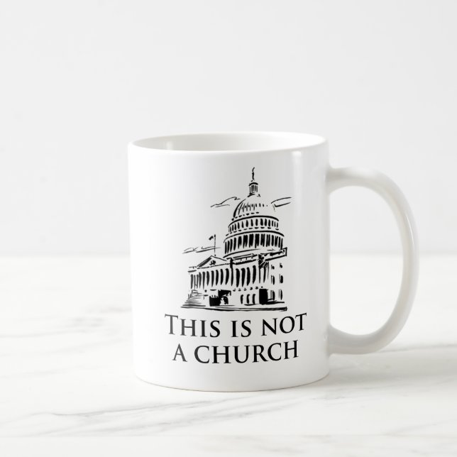 dieses ist nicht eine Kirche Tasse (Rechts)