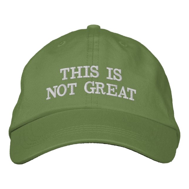 DIESES IST NICHT GROSS BESTICKTE BASEBALLKAPPE (Vorderseite)