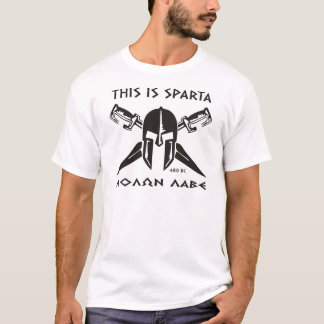 Dieses ist Sparta - Molon lave (Schwarzes) T-Shirt