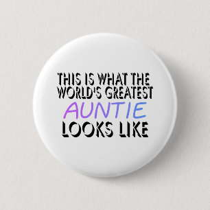 Dieses ist, was die bestste Tante der Welt (2) Button