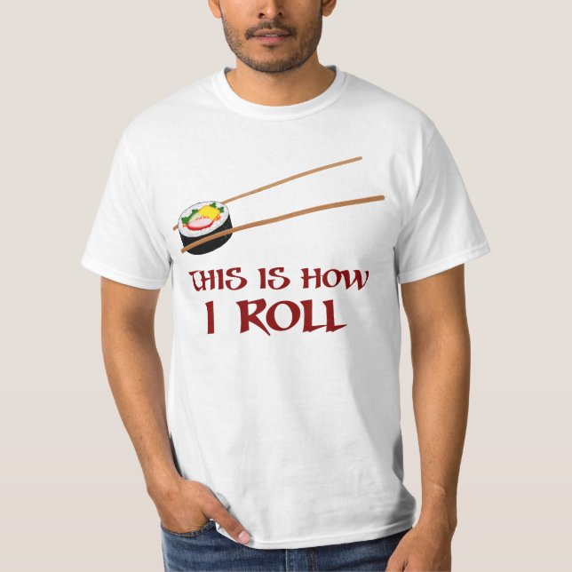 Dieses ist wie i-Sushi-Rolle T-Shirt (Vorderseite)