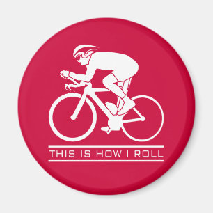 Dieses ist, wie ich rolle - radfahrenmagnet magnet