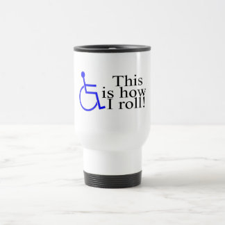 Dieses ist, wie ich Rollstuhl rolle Reisebecher