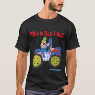 Dieses ist, wie ich Shirt mit Ballon-Clown im Auto