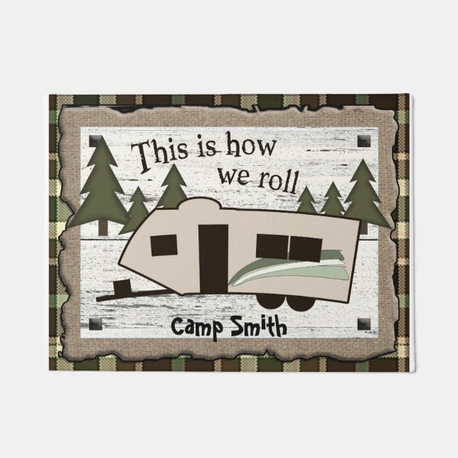 Dieses ist, wie wir Fußmatte rollen (Vorderseite)