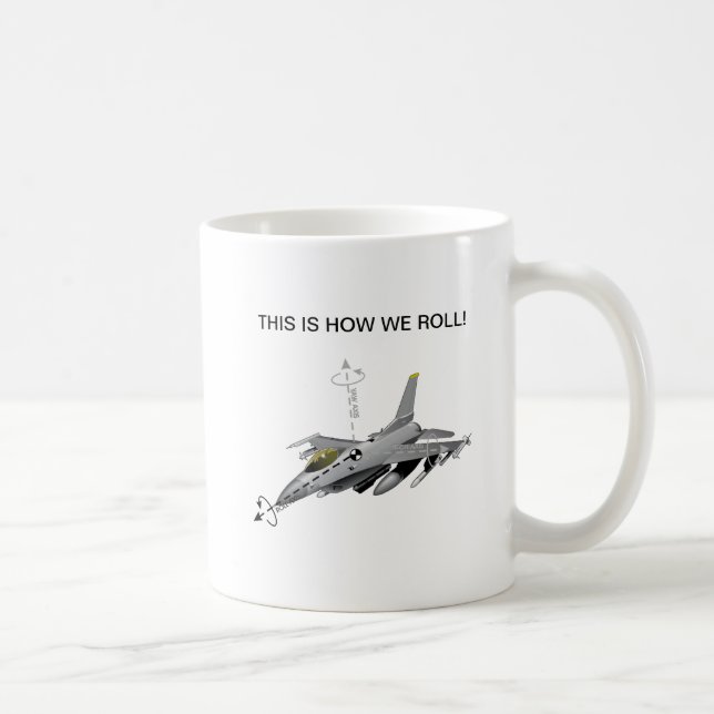 Dieses ist, wie wir Tasse F-16 rollen (Rechts)