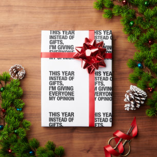 Dieses Jahr Anstatt Geschenken Gebe Ich Allen Geschenkpapier
