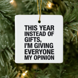 Dieses Jahr Anstatt Geschenken Gebe Ich Allen Keramikornament