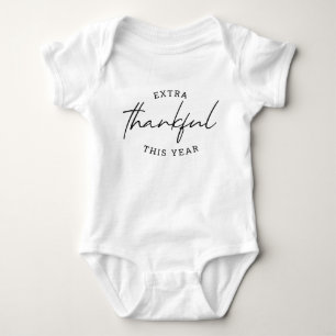 Dieses Jahr besonders dankbar Schwangerschaftsankü Baby Strampler