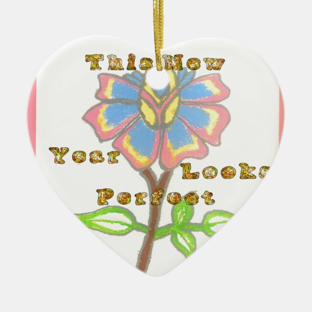 Dieses Jahr sieht perfekt aus.jpg Keramikornament (Vorne)