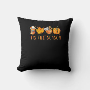 Dieses Jahr Verlasse Lady Pumpkin Spice Fall Kissen