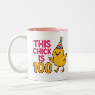 Dieses Kätzchen ist 100 Niedlich & Spaß zum Geburt Zweifarbige Tasse