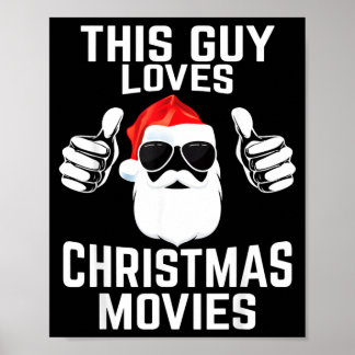 Dieses Kerl liebt Weihnachtsfilme Shirt Männer Lus Poster