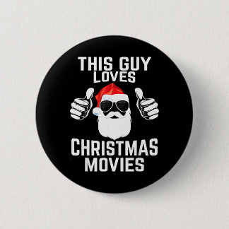 Dieses Kerlchen liebt Weihnachtsfilme Shirt Männer Button