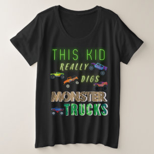 Dieses Kind bekommt wirklich Monster-LKW. Große Größe T-Shirt