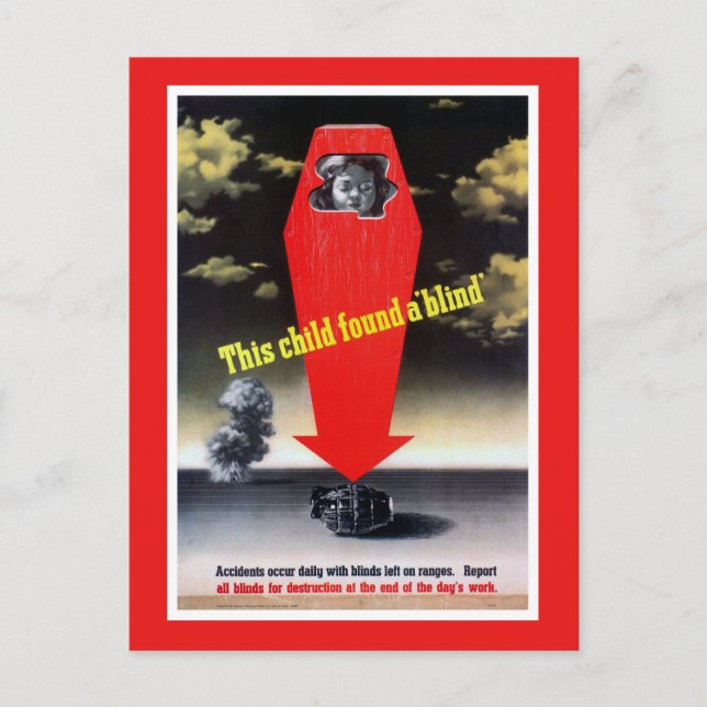 Dieses Kind fand eine Blinde Postkarte (Vorderseite)