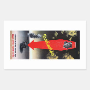 Dieses Kind fand eine Blinde Rechteckiger Aufkleber