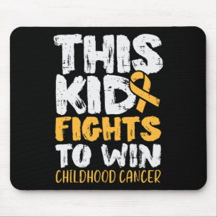 Dieses Kind kämpft, um das Bewusstsein für Krebs b Mousepad