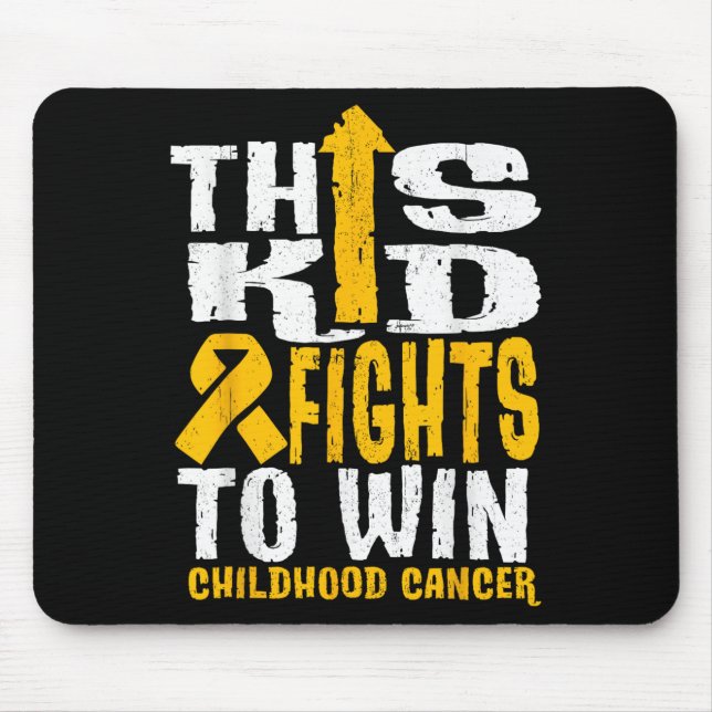 Dieses Kind kämpft, um das Bewusstsein für Krebs b Mousepad (Vorne)