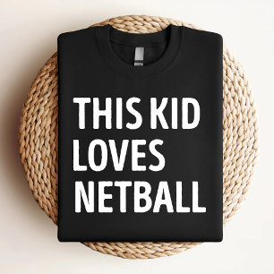 Dieses Kind Liebe Netball Funny Netball Lover T-Shirt