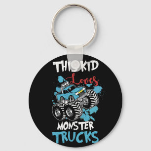 Dieses Kind Lieben Monster Trucks T-Shirt Schlüsselanhänger
