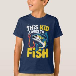 Dieses Kind liebt Angeln Fischen Kinder Fischer T-Shirt