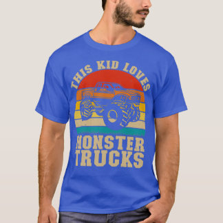 Dieses Kind liebt Monstertrucks Cooler Vintage-Mon T-Shirt