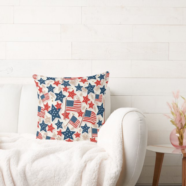 Dieses Kissen zeigt die Nationalflagge. (Liege)