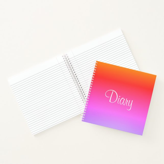 Dieses kleine Diary Rainbow-Notebook personalisier Notizbuch (Innenseite)