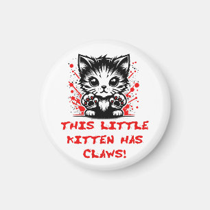 Dieses kleine Kätzchen hat Klauen Magnet