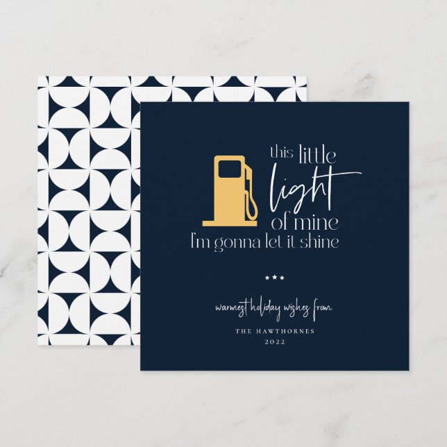 Dieses kleine, leichte, sonnige Gaslicht Weihnacht (Vorne/Hinten)