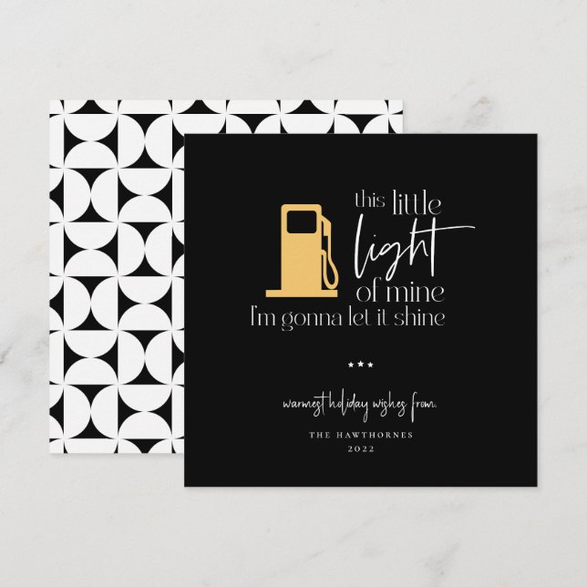 Dieses kleine, leichte, sonnige Gaslicht Weihnacht (Vorne/Hinten)