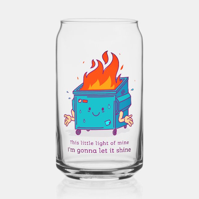 Dieses kleine Licht: Glas Müllcontainer Feuer (Vorderseite)