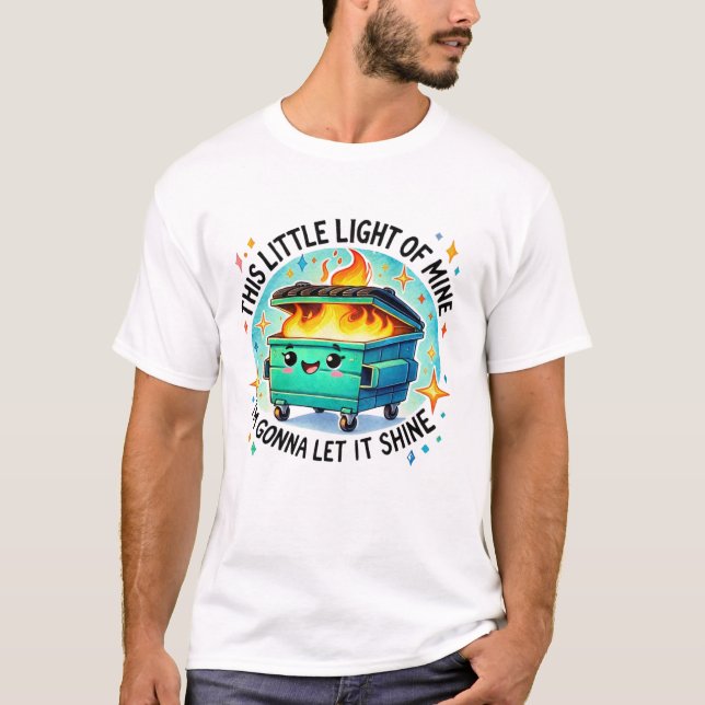 Dieses kleine Licht meines lustigen Müllers Feuer T-Shirt (Vorderseite)
