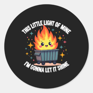 Dieses kleine Licht meines lustigen Niedlichen Mül Runder Aufkleber