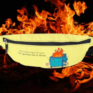 Dieses kleine Licht: Müllcontainer-Feuer-Design Bauchtasche