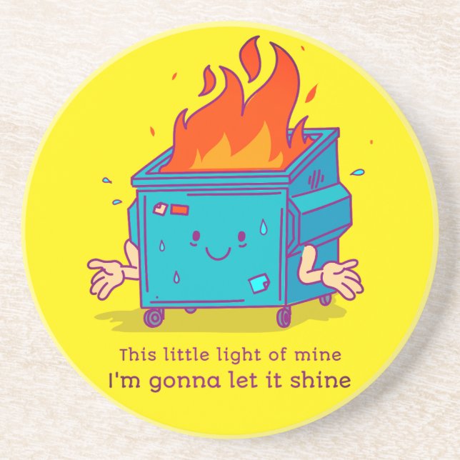 Dieses kleine Licht: Müller-Feuer-Sandstein-Unters Getränkeuntersetzer (Vorne)