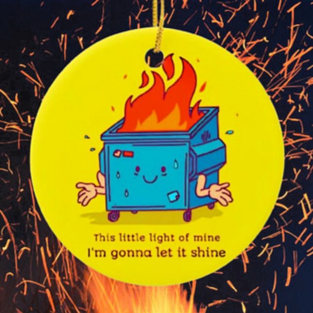 Dieses kleine Licht: Mülltonnen für Keramik-Entlad Keramik Ornament (Von Creator hochgeladen)