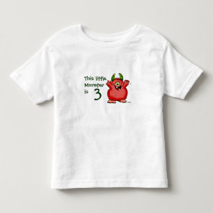 Dieses kleine Monster ist 3 Kleinkind T-shirt