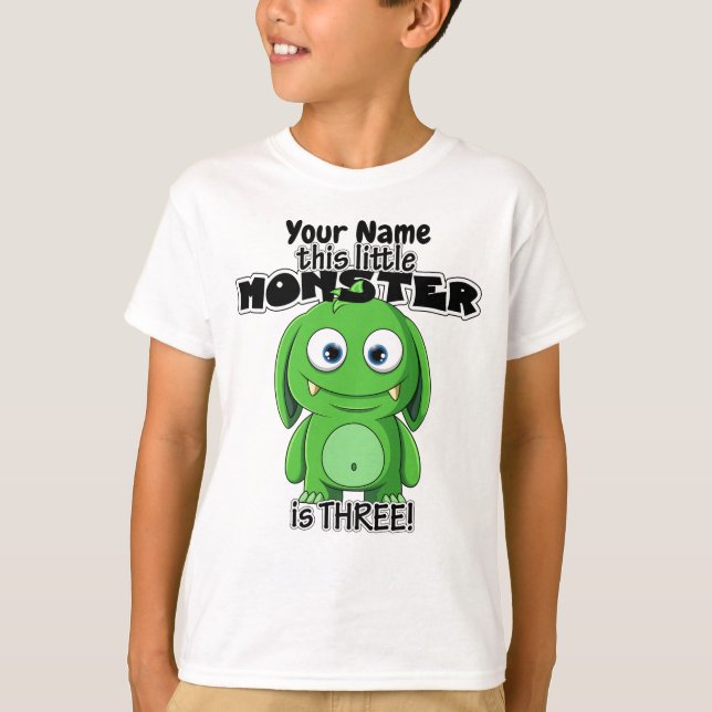 Dieses kleine Monster ist drei T-Shirt (Vorderseite)