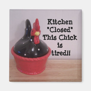 Dieses Küken ist! müde! Magnet